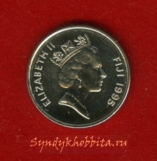 5 центов 1995 года Фиджи